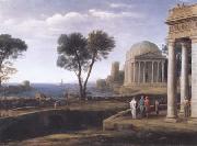Claude Lorrain Landscape with Aeneas on Delos (mk17) USA oil painting reproduction